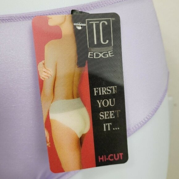 TC Fine Intimates Hi Cut Brief Panties Vtg W/ Wonderful Edge No Lines No Ride Sm - Picture 4 of 11